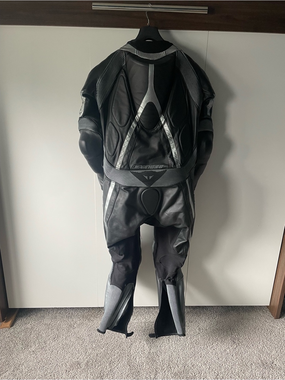 Men's Dainese Titanium racing suit - black & silver